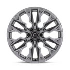 Fuel 1PC D806 FLAME 22x10 Silver Platinum Wheel with -18 Offset and 6x139.7 Bolt Pattern