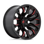 Fuel 1PC D823 Flame 20x10 Wheel - Gloss Black Milled with Candy Red Finish, 6x135 Bolt Pattern, -18 Offset, 87.10 Center Bore