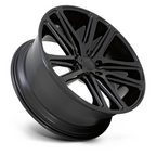 DUB 1PC S256 FLEX 22x9.5 Inch Gloss Black Wheel with 6x139.7 Bolt Pattern and +25 Offset