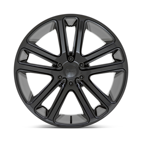 DUB 1PC S256 FLEX 22x9.5 Inch Gloss Black Wheel with 6x139.7 Bolt Pattern and +25 Offset