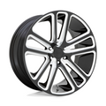 DUB 1PC S255 FLEX 22x9.5 Inch Gloss Black Milled Wheel with 6x139.7 Bolt Pattern and 25mm Offset