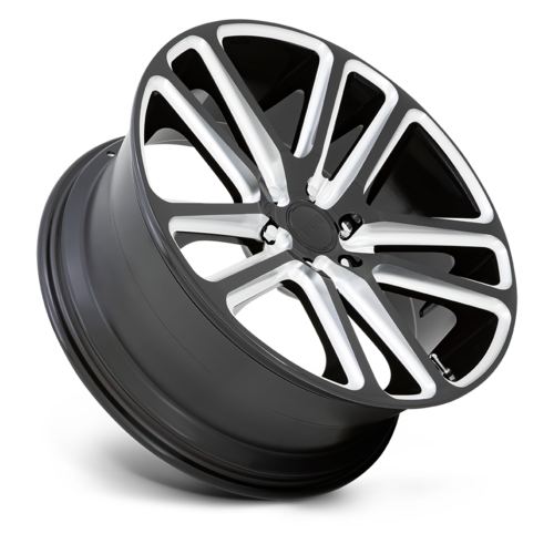 DUB 1PC S255 FLEX 24x10 Inch Gloss Black Milled Wheel with 6x139.7 Bolt Pattern and +30 Offset