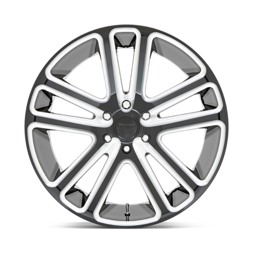 DUB 1PC S255 FLEX 24x10 Inch Gloss Black Milled Wheel with 6x139.7 Bolt Pattern and +30 Offset