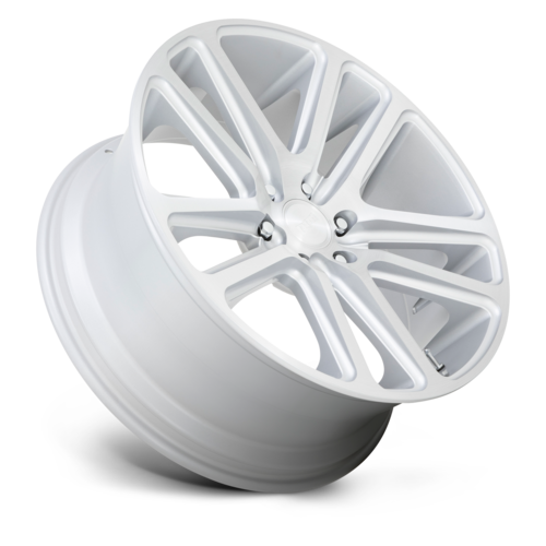 DUB 1PC S257 FLEX 24-Inch Gloss Silver with Brushed Face Wheel - 6x139.7 Bolt Pattern, +30 Offset