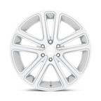 DUB 1PC S257 FLEX 24-Inch Gloss Silver with Brushed Face Wheel - 6x139.7 Bolt Pattern, +30 Offset