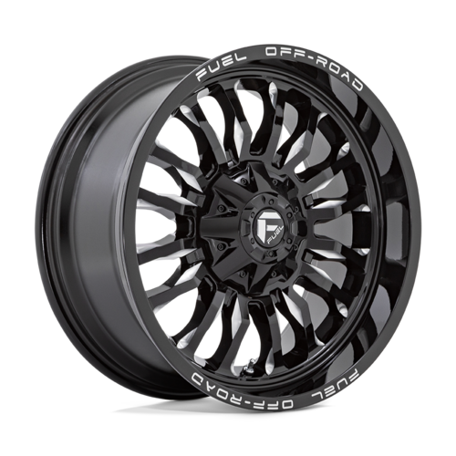 Fuel 1PC D795 ARC 20x10 Gloss Black Milled Wheel with 8x170 Bolt Pattern and -18 Offset