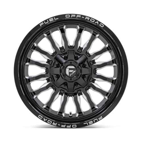 Fuel 1PC D795 ARC 22x12 Black Gloss Milled Off-Road Wheel with 8x180 Bolt Pattern