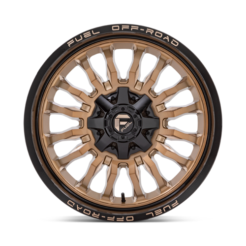 Fuel 1PC D797 ARC 20x9 Bronze with Black Lip - 8x165.1 Bolt Pattern, +1 Offset