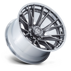 Fuel 1PC Catalyst 24x12 Wheel with Chrome Lip and Platinum Finish, 8x6.5 Bolt Pattern, Offset -44 for Trucks and SUVs