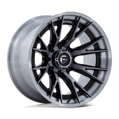 Fuel 1PC Catalyst 22x10 Wheel with Gloss Black and Brushed Gray Finish – 8x180 Bolt Pattern, -18 Offset