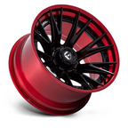 Fuel 1PC FC402 Catalyst 20x10 Matte Black with Candy Red Lip Wheel
