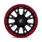 Fuel 1PC Catalyst 20x9 Matte Black with Candy Red Lip Wheel - 8x165.1 Bolt Pattern +1 Offset