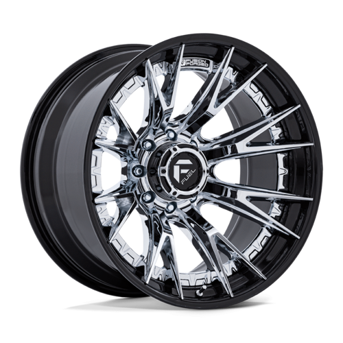 Fuel 1PC Catalyst 20x9 Chrome with Gloss Black Lip Wheel - 8x180 Bolt Pattern, +1 Offset
