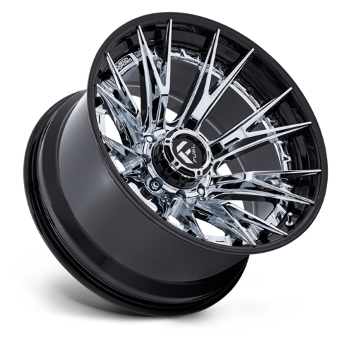 Fuel 1PC Catalyst 24x12 Chrome with Gloss Black Lip Wheel - 8x170 Bolt Pattern, -44 Offset, 125.10 Center Bore
