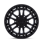 Fuel 1PC FC874 Celsius 20x10 Matte Black with Gloss Black Lip Wheel for 6x139.7 Bolt Pattern and -18 Offset
