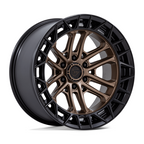 Fuel 1PC FC874 Celsius Matte Bronze with Black Lip 17x9 Wheel for 6x139.7 Bolt Pattern