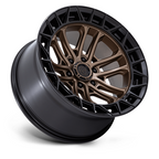Fuel 1PC FC874 Celsius Matte Bronze with Black Lip 17x9 Wheel for 6x139.7 Bolt Pattern