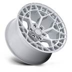 Fuel 1PC FC873 Charger 17x9 Inch Gloss Silver Machined Face Wheel with 5x127 Bolt Pattern and 71.50mm Center Bore