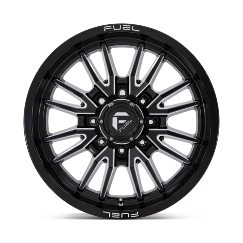 Fuel 1PC D761 Clash 20x9 Gloss Black Milled Wheel with 8x180 Bolt Pattern and 124.20mm Center Bore