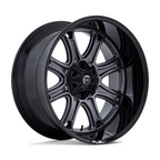 Fuel 1PC Darkstar 20x9 Matte Gunmetal with Black Lip Wheel - 8x180 Bolt Pattern, +1 Offset