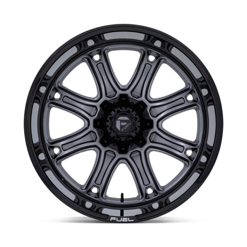 Fuel 1PC Darkstar 24x12 Matte Gunmetal with Black Lip Wheel for 8x180 Bolt Pattern
