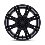 Fuel 1PC DARKSTAR 24x12 Matte Black with Gloss Black Lip Wheel - 8x170 Bolt Pattern, -44 Offset, 125.10 Center Bore