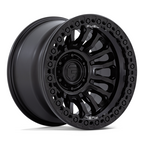 Fuel 1PC FC125 RINCON Beadlock 17x9 Blackout Off-Road Wheel with -38 Offset