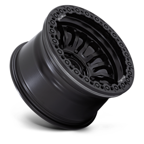 Fuel 1PC FC125 RINCON Beadlock 17x9 Blackout Wheel with -38 Offset