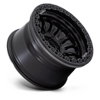 Fuel 1PC FC125 RINCON Beadlock 17x9 Blackout Wheel with -38 Offset