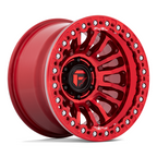 Fuel 1PC FC125 RINCON Beadlock Wheel 20x10 Candy Red -48 Offset 8x165.1 Bolt Pattern