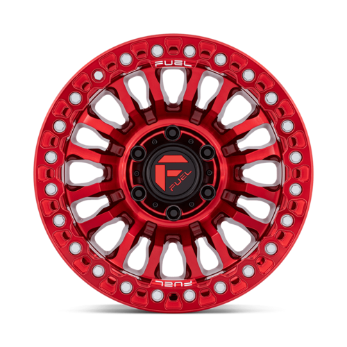 Fuel 1PC FC125 RINCON Beadlock 20x10 Inch Wheel with Candy Red Finish and -48 Offset