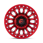 Fuel 1PC FC125 RINCON Beadlock 20x10 Inch Wheel with Candy Red Finish and -48 Offset