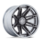 Fuel 1PC BRAWL 24x12 Wheel with Platinum Finish and Chrome Lip for 8x165.1 Bolt Pattern