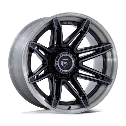 Fuel 1PC FC401 BRAWL 24x12 Inch Gloss Black Brushed Dark Tint Wheel with -44 Offset and 8x165.1 Bolt Pattern