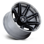 Fuel 1PC FC401 BRAWL 20x10 Inch Gloss Black Wheel with Brushed Gray Tint Finish and 8x170 Bolt Pattern