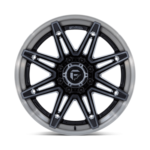 Fuel 1PC FC401 BRAWL 20x10 Wheel with Gloss Black Brushed Dark Tint Finish