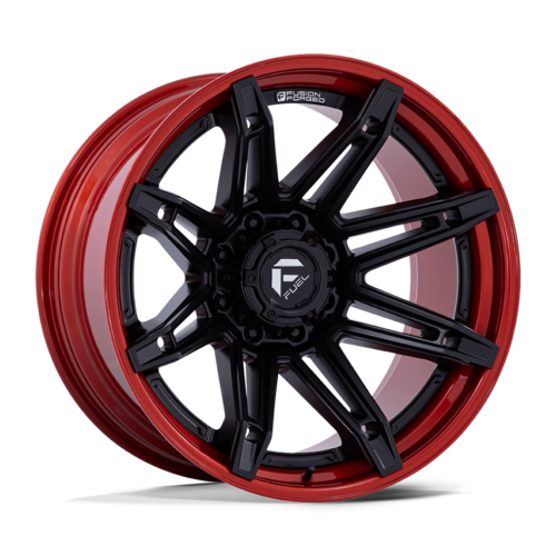 Fuel 1PC FC401 BRAWL 24x12 Matte Black with Candy Red Lip Wheel for 6x135 Bolt Pattern and -44 Offset