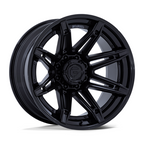Fuel 1PC FC401 BRAWL 22x10 Matte Black with Gloss Black Lip Wheel - 8x180 Bolt Pattern, -18 Offset, 124.20 Center Bore