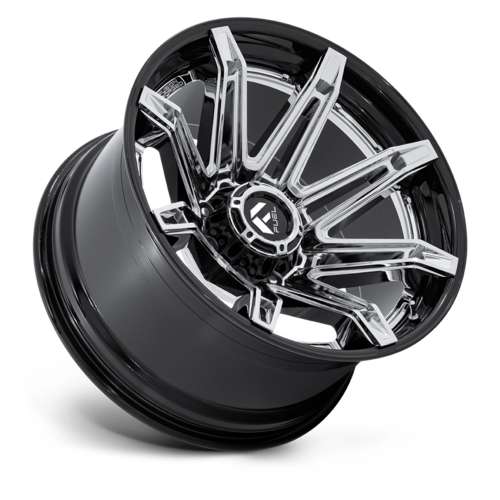 Fuel 1PC FC401 BRAWL 24x12 Chrome with Gloss Black Lip Wheel for 6x135 Bolt Pattern