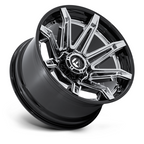 Fuel 1PC FC401 BRAWL 22x10 Chrome with Gloss Black Lip Wheel