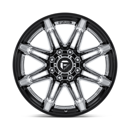 Fuel 1PC FC401 BRAWL 22x10 Chrome with Gloss Black Lip Wheel for 6x135 Bolt Pattern