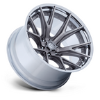 Fuel 1PC Catalyst 22x12 Wheel with Chrome Lip and Gray Finish - 6x135 Bolt Pattern, -44 Offset, 87.10 Center Bore