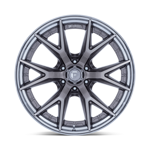 Fuel 1PC Catalyst 22x12 Platinum with Chrome Lip - 6x139.7 Bolt Pattern, -44 Offset