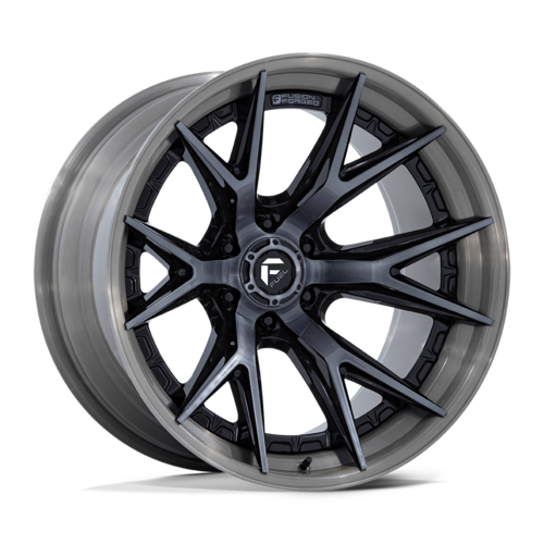 Fuel 1PC FC402 Catalyst 20x9 Black Gloss Wheel with Brushed Gray Tint Face & Lip