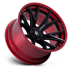 Fuel 1PC FC402 Catalyst 22x10 Matte Black with Candy Red Lip Wheel for 6x135 Bolt Pattern and -18 Offset