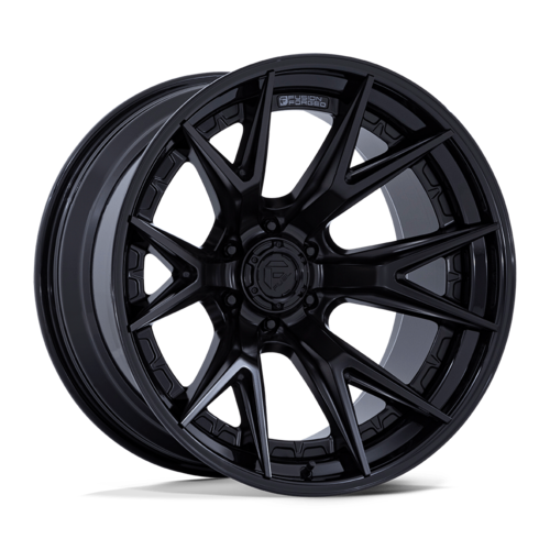 Fuel 1PC Catalyst 24x12 Matte Black with Gloss Black Lip Wheel - 6x139.7 Bolt Pattern, -44 Offset, 106.10 Center Bore