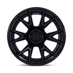 Fuel 1PC Catalyst 22x10 Matte Black with Gloss Black Lip Wheel - 6x139.7 Bolt Pattern, -18 Offset, 106.10 Center Bore