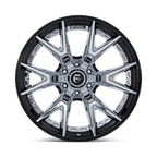 Fuel 1PC Catalyst 22x12 Chrome with Gloss Black Lip - 6x139.7 Bolt Pattern, -44 Offset, 106.10 Center Bore