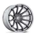 Fuel 1PC FC403 BURN 22x12 Inch Platinum with Chrome Lip Wheel with 5x127 Bolt Pattern and -44 Offset