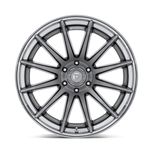 Fuel 1PC FC403 BURN 20x10 Aluminum Wheel with Chrome Lip and Gray Finish